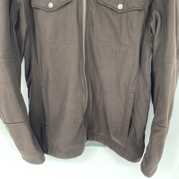 Marmot Hawkins Fleece Full Zip Jacket Brown Men's Size XL - Picture 6 of 8